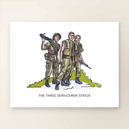 Three Service Men | Washington D.C. Landmark Series