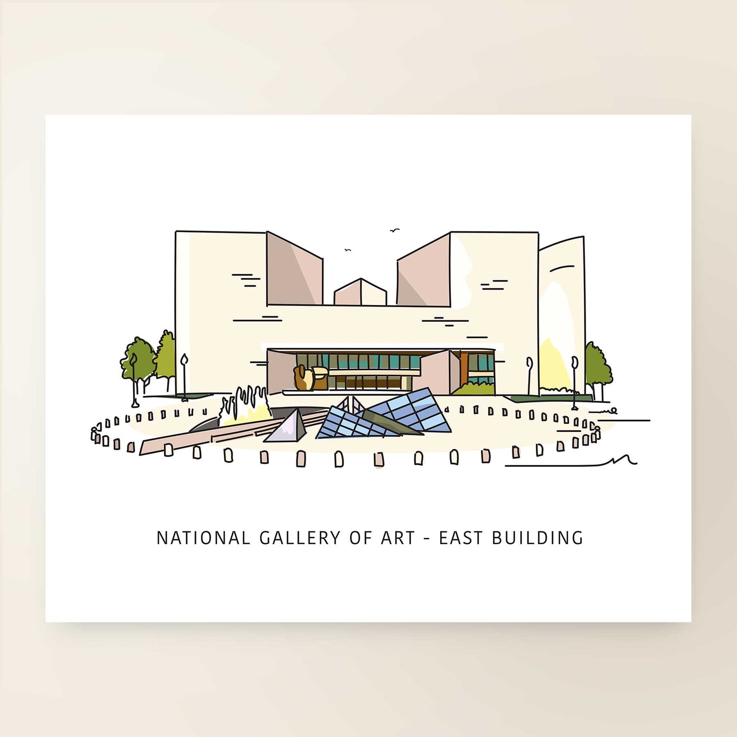 National Gallery Of Art - East Building | Washington D.C. Landmark Series