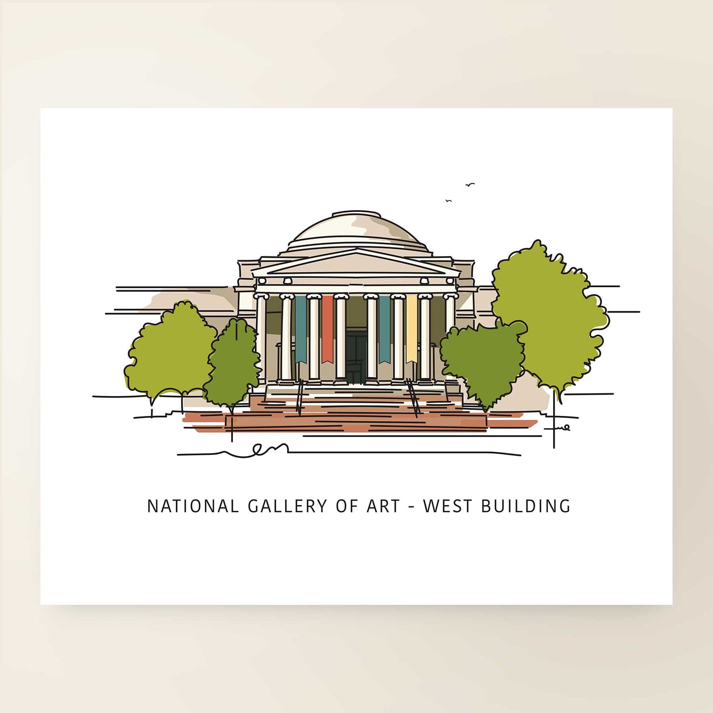 National Gallery Of Art - West Building | Washington D.C. Landmark Series