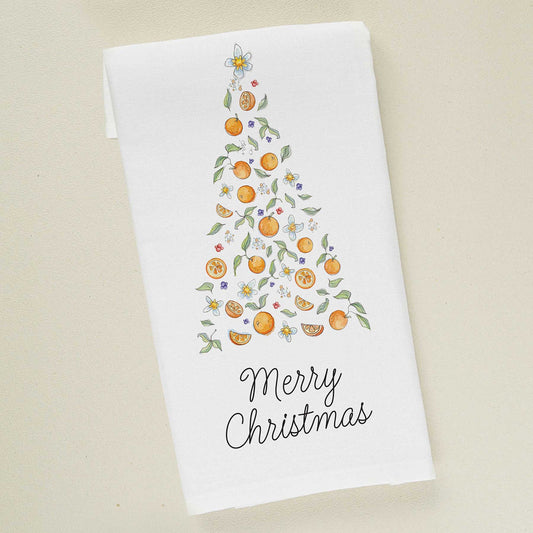 Citrus Christmas Tree | Holiday Tea Towel