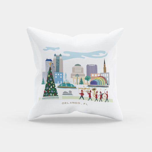 Orlando Christmas Cheer | Christmas Throw Pillow