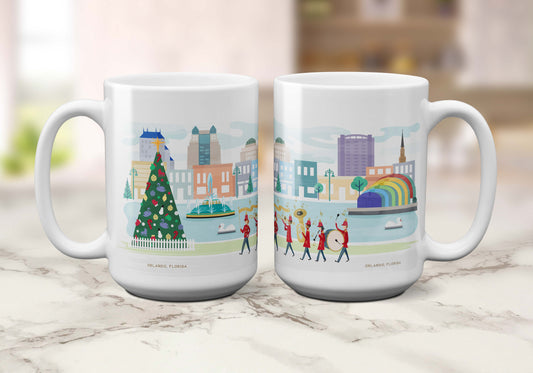 Orlando Florida Christmas Cheer | 15oz Holiday Coffee Mug