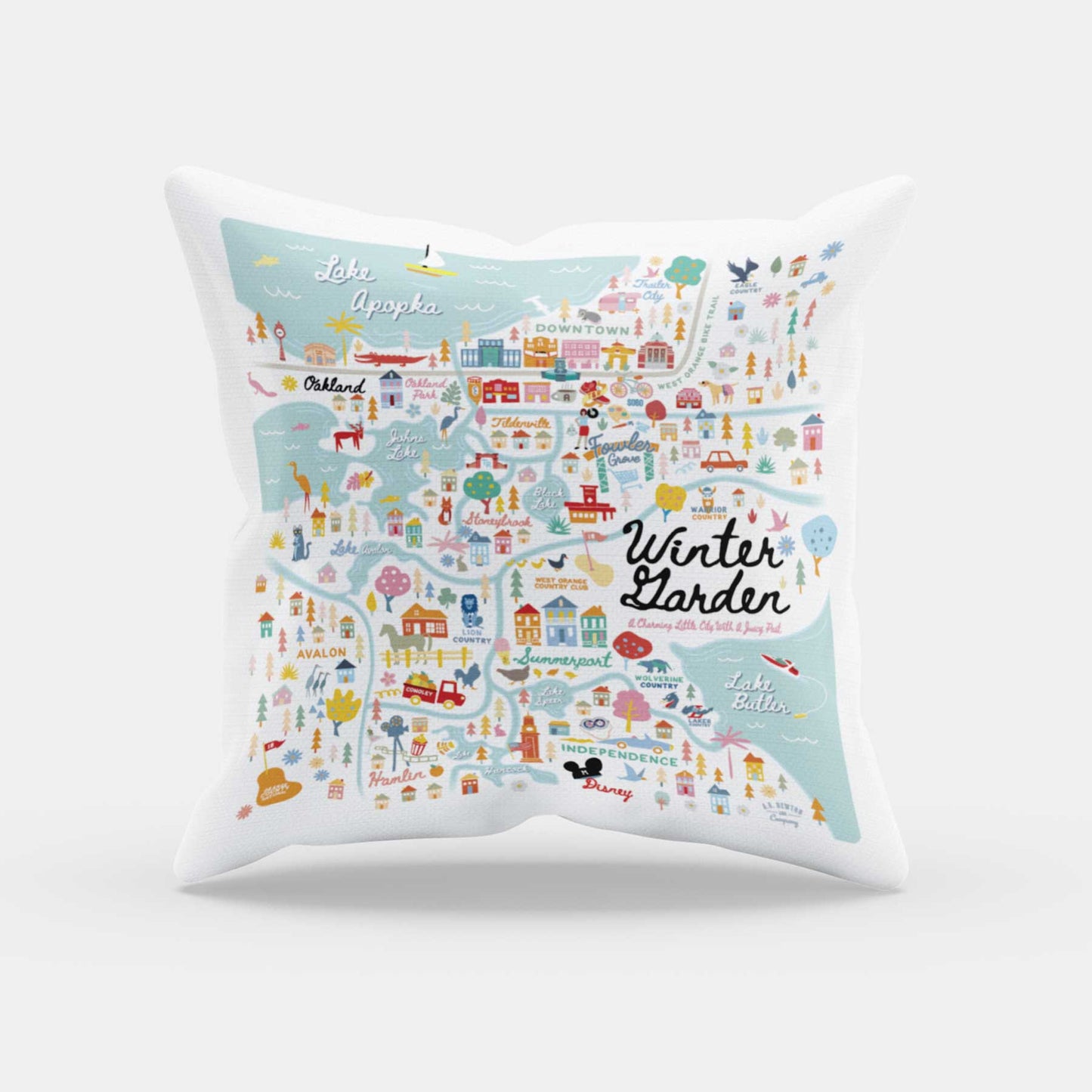 Winter Garden, FL | City Series | Throw Pillow