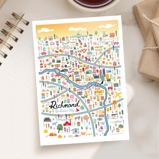 Richmond VA 5x7 City Series Postcard