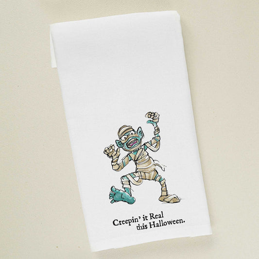 Creepin' it real | Tea Towel