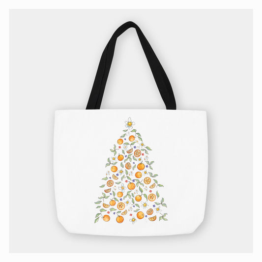 Citrus Christmas Tree | Holiday Tote Bag