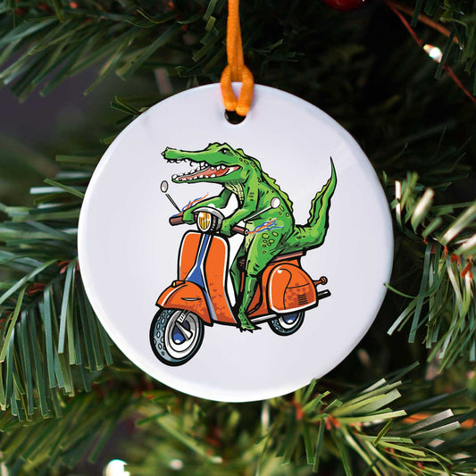 Zippy Gator | Ceramic Holiday Ornament