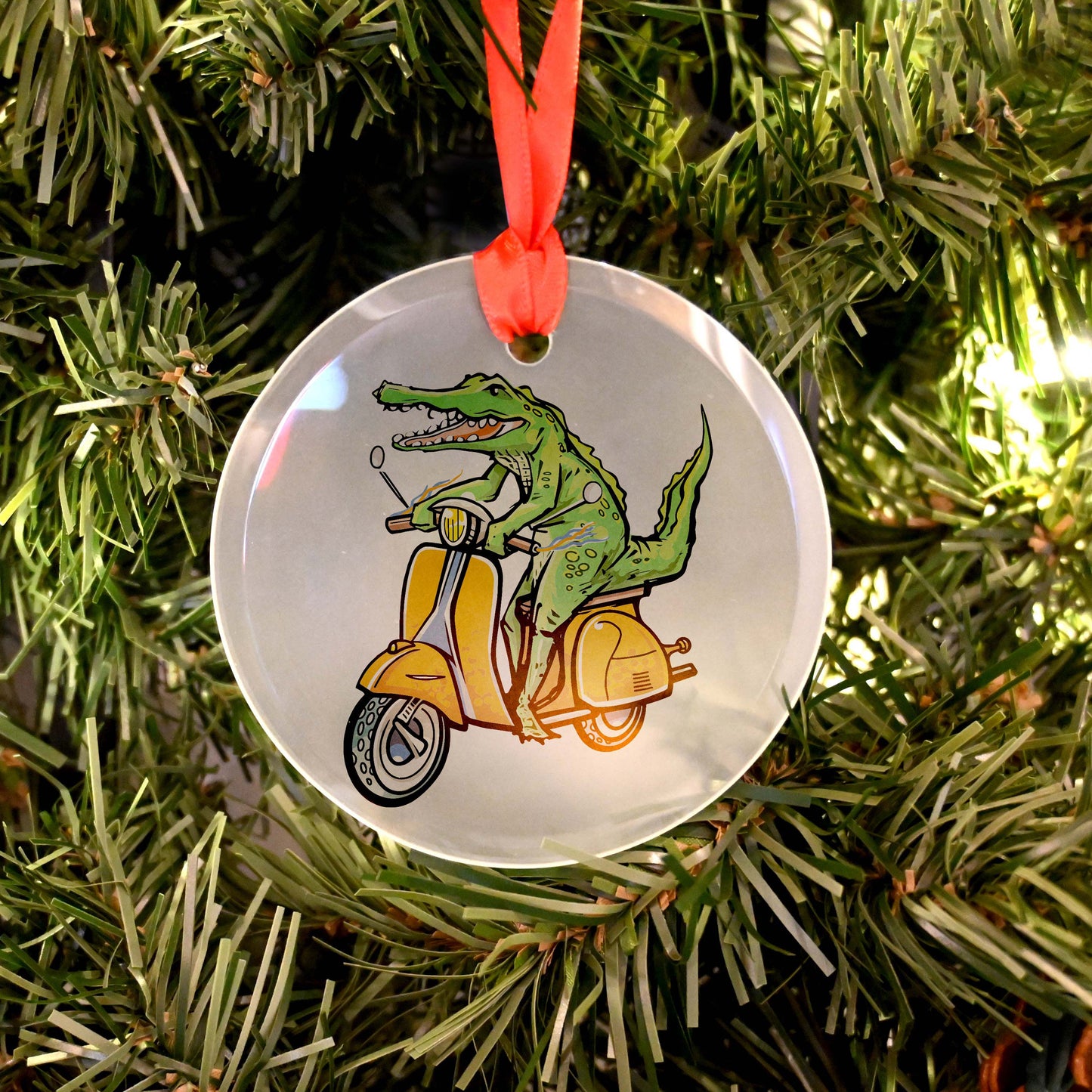 Zippy Gator | Glass Holiday Ornament - A. B. Newton and Company