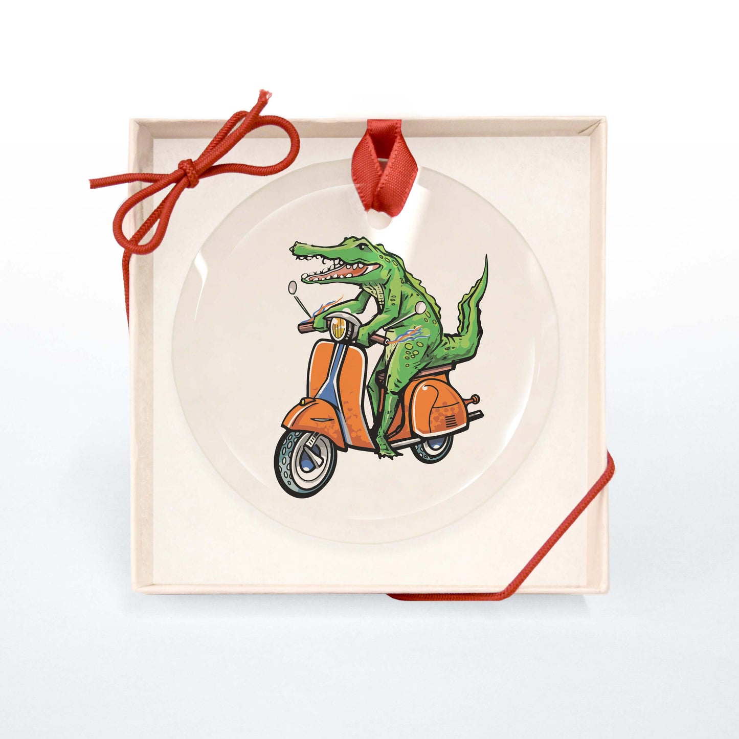 Zippy Gator | Glass Holiday Ornament - A. B. Newton and Company