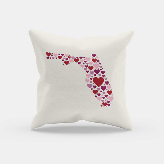 Florida Love | Valentine's Day Throw Pillow