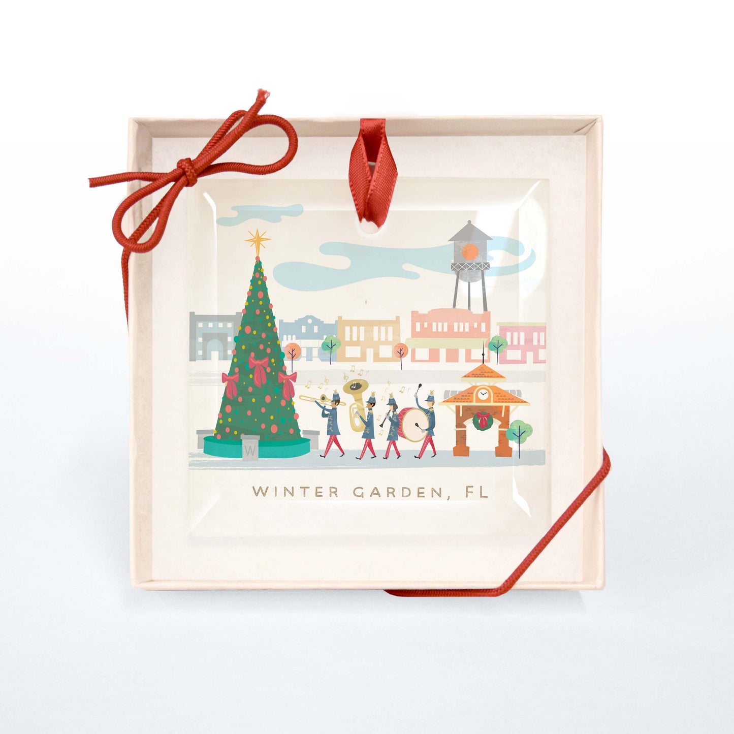 Winter Garden Christmas Cheer | Glass Holiday Ornament - A. B. Newton and Company