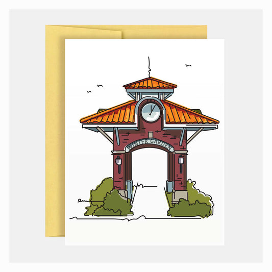 Clock Tower | Winter Garden Landmark Series | Greeting Card