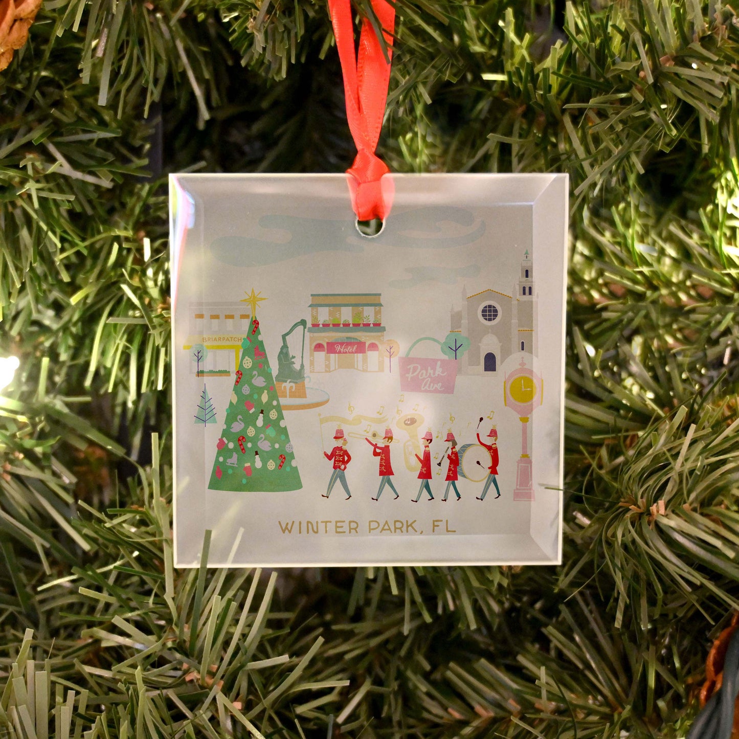 Winter Park Christmas Cheer | Glass Holiday Ornament - A. B. Newton and Company