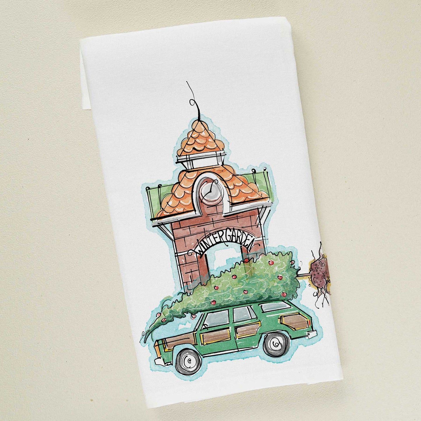 Family Christmas | Holiday Tea Towel