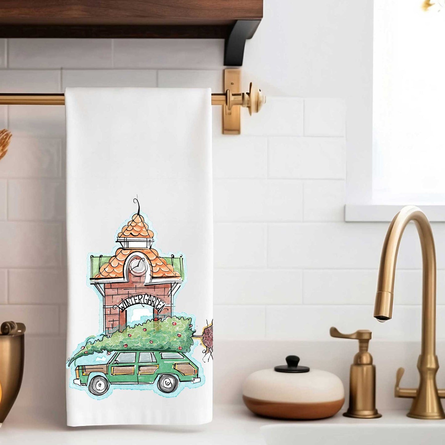 Family Christmas | Holiday Tea Towel