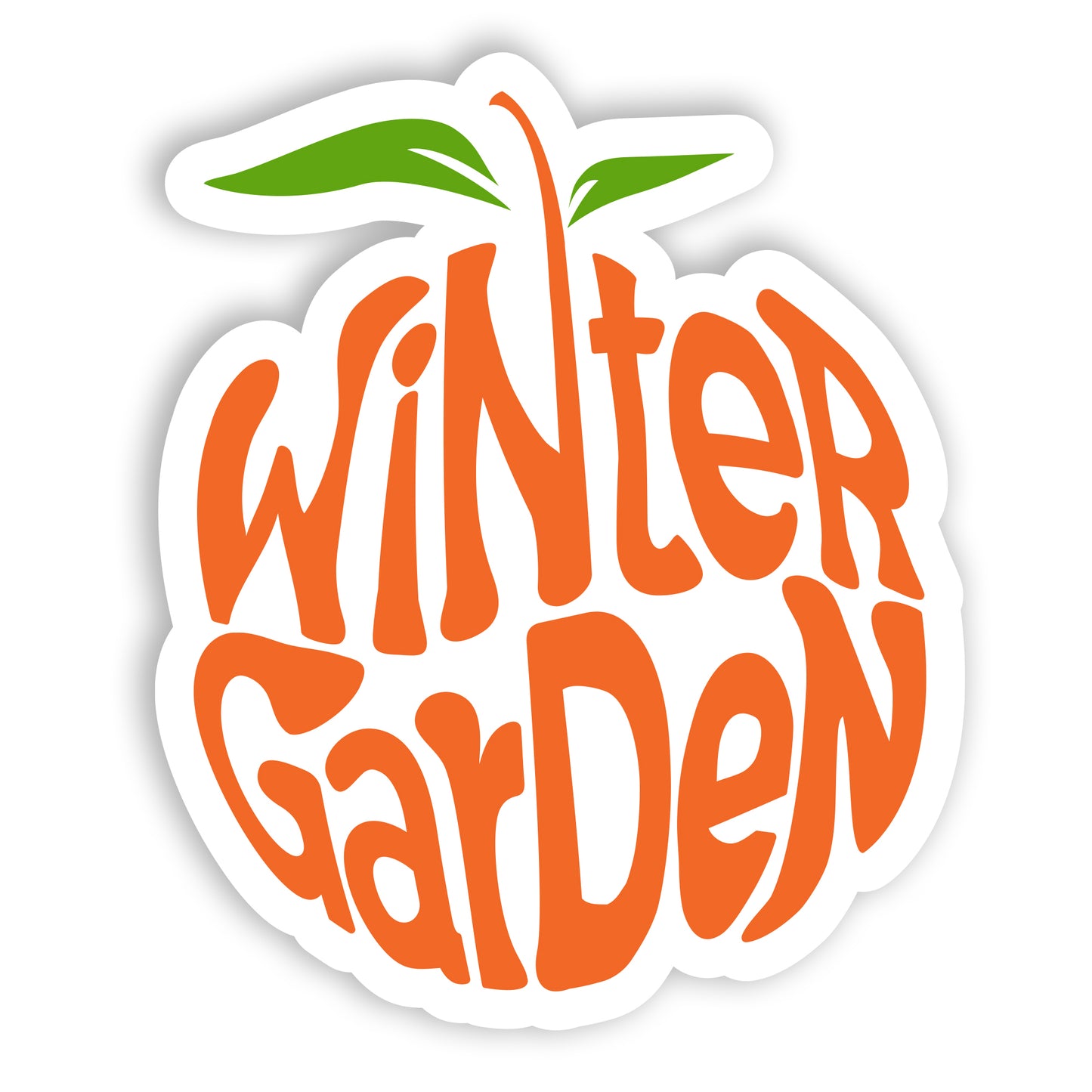 Winter Garden Orange Logo Magnet