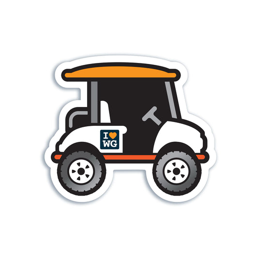Florida Golf Cart | A Florida Inspired Sticker