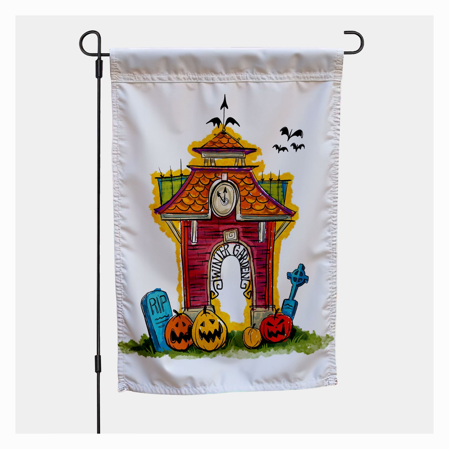 Charming Spooky Past | Halloween Inspired Garden Flag