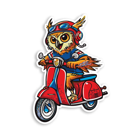 FAU Owl Scooter | A Florida Inspired Sticker