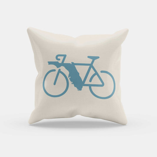 Florida Bike Bicycle | Throw Pillow - A. B. Newton and Company