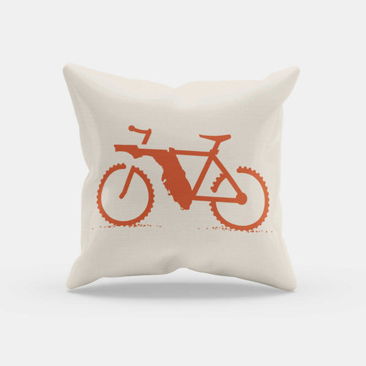 Florida Mountain Bike | Throw Pillow - A. B. Newton and Company