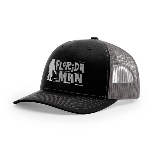 Florida Man | Trucker Hat | Black & Charcoal