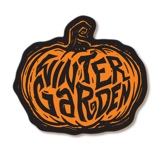Winter Garden Pumpkin Magnet