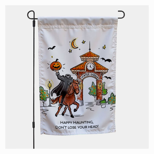 Happy Haunting | Halloween Inspired Garden Flag