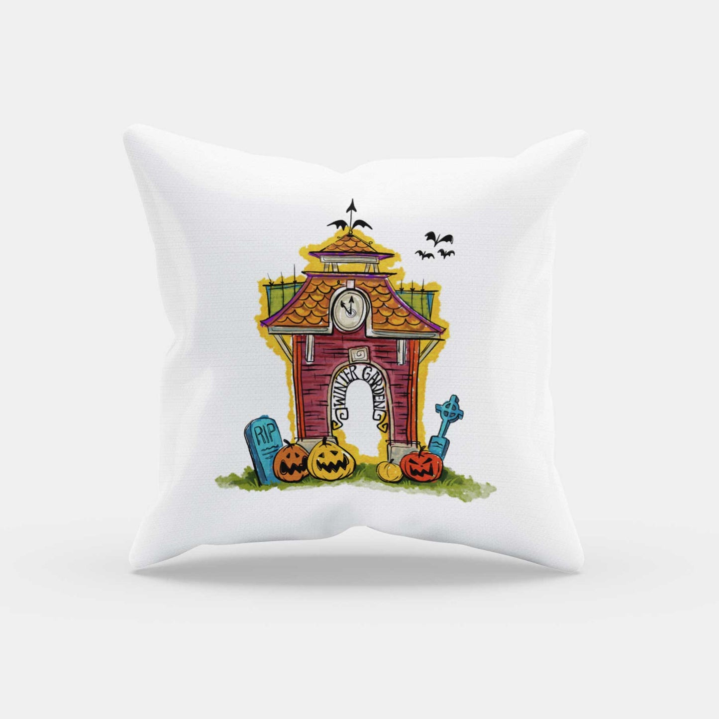Charming Spooky Past | Halloween Throw Pillow