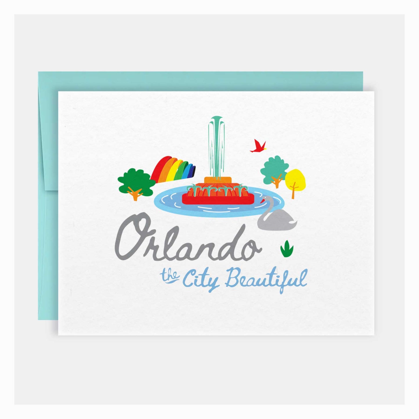 Orlando the City Beautiful Greeting Card - A. B. Newton and Company