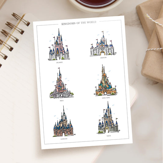Princess Castle Kingdoms of the World Postcard | 5x7 | Theme Park Series