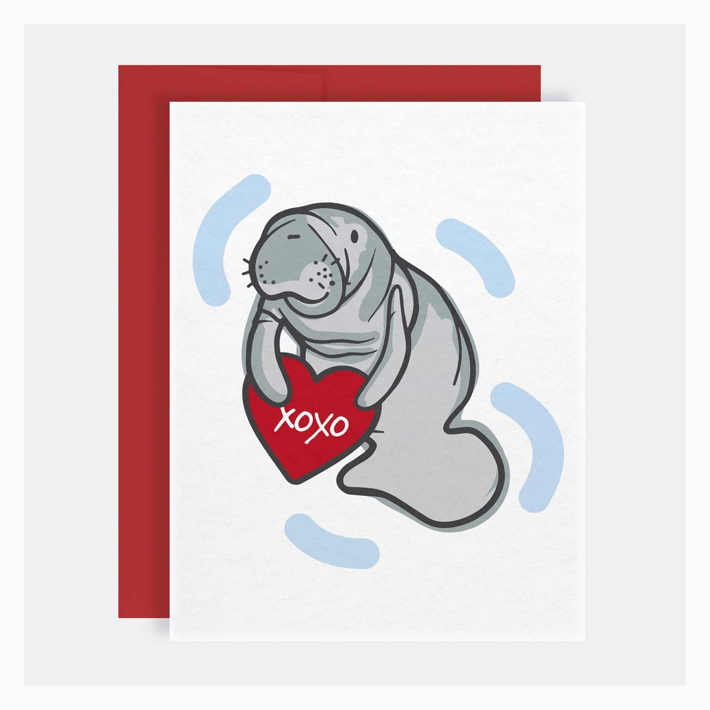 XOXO Manatee | Valentine's Day Greeting Card