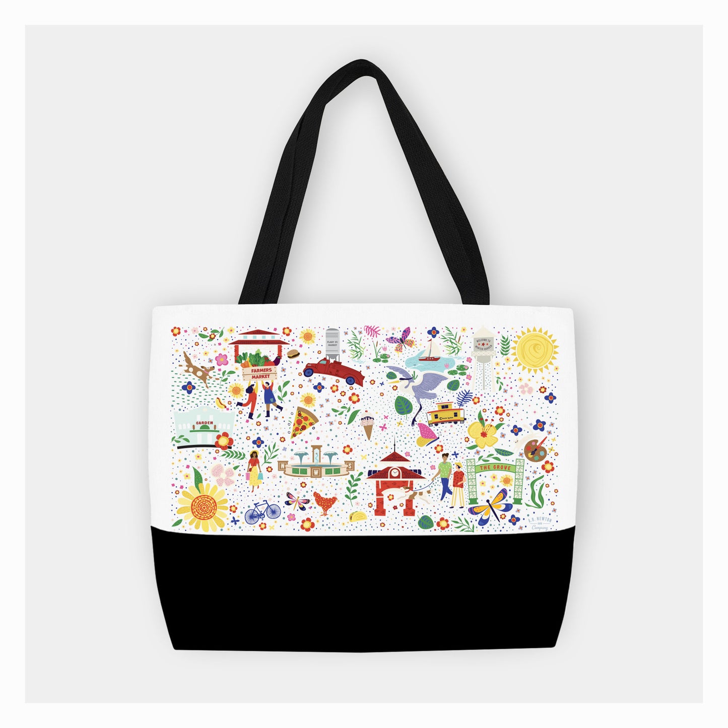 Winter Garden Pattern | Tote Bag - A. B. Newton and Company