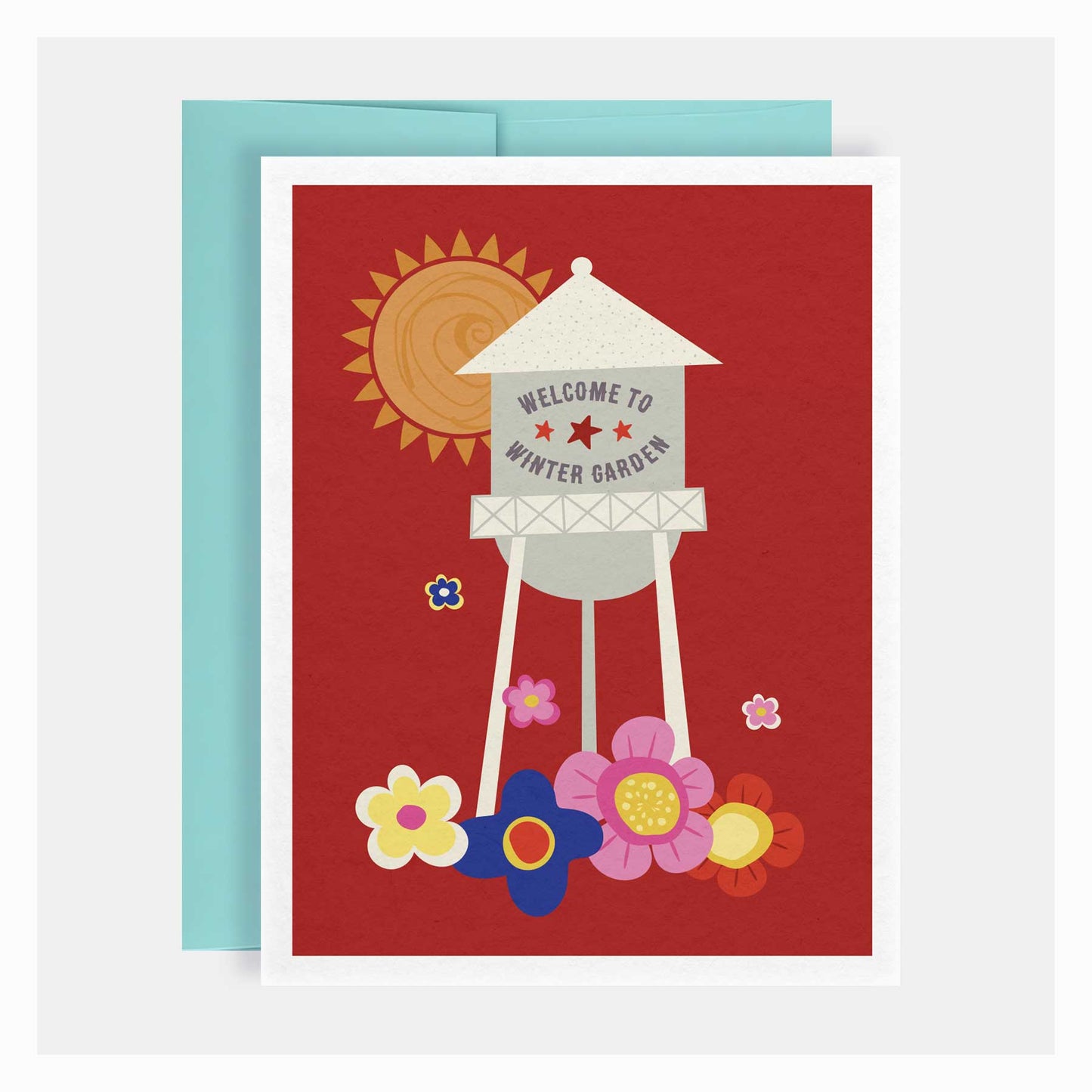 Water Tower Greeting Card