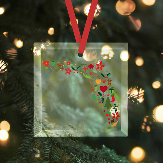 Florida Cheer | Glass Holiday Ornament