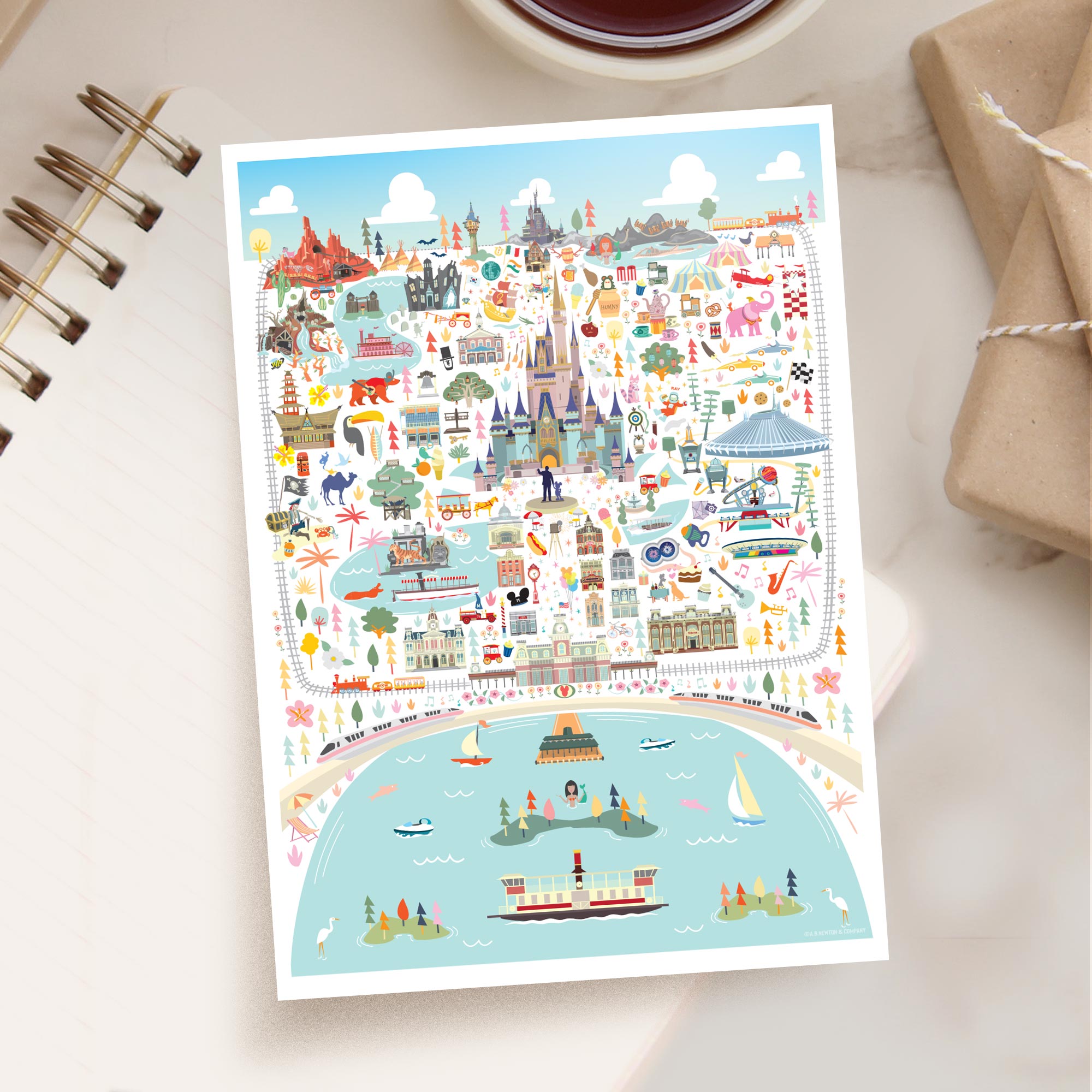 The Kingdom Postcard | 5x7 | Orlando Florida | Theme Park Series