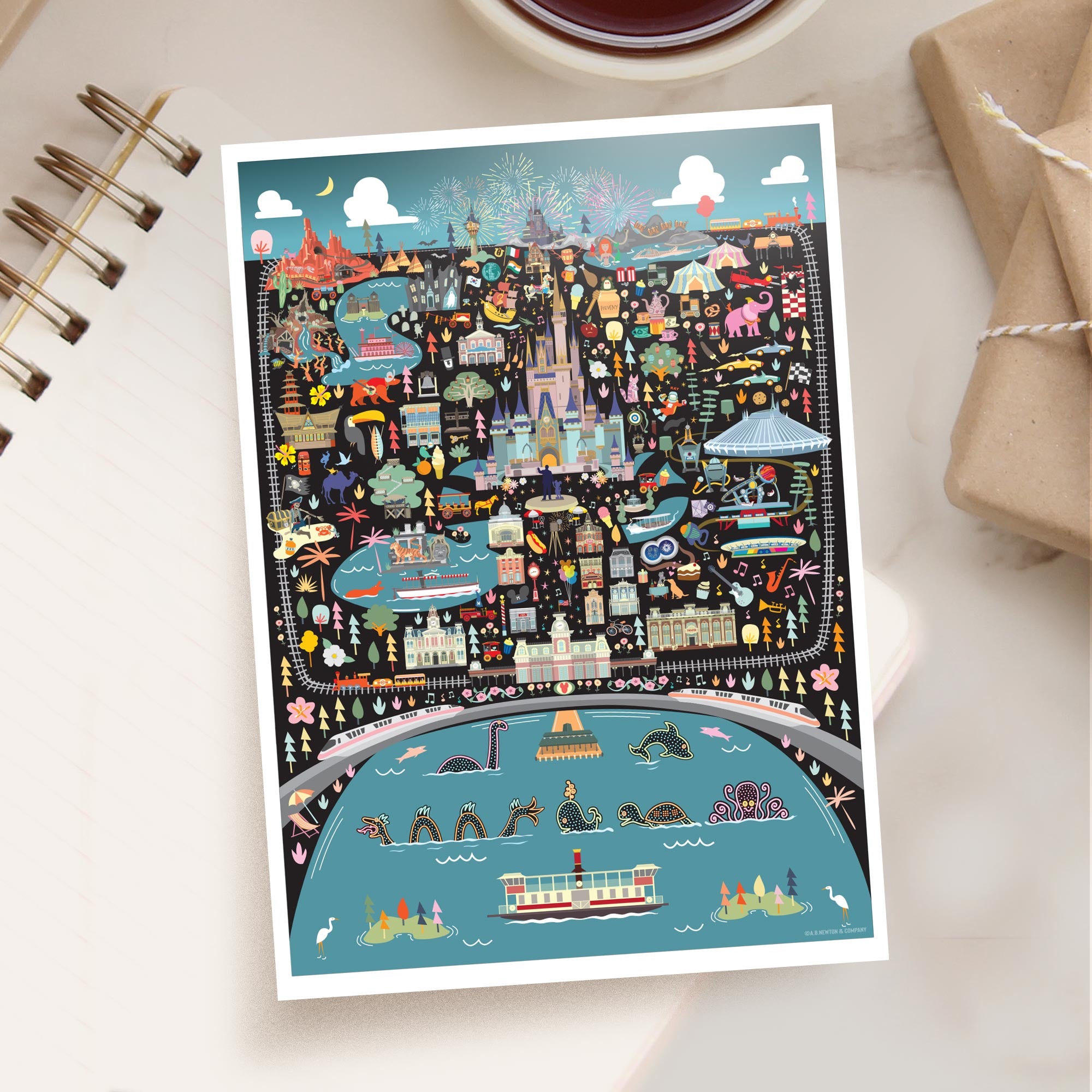 The Kingdom Postcard | 5x7 | Orlando Florida | Theme Park Series