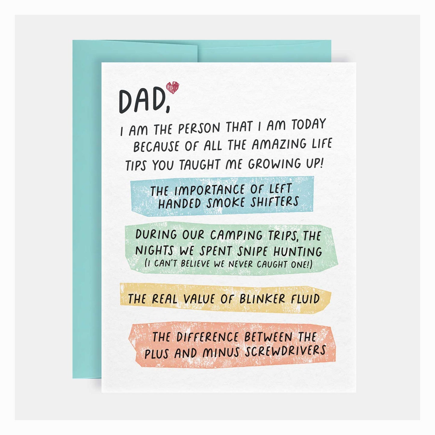 Dad's Life Tips | Father's Day Greeting Card