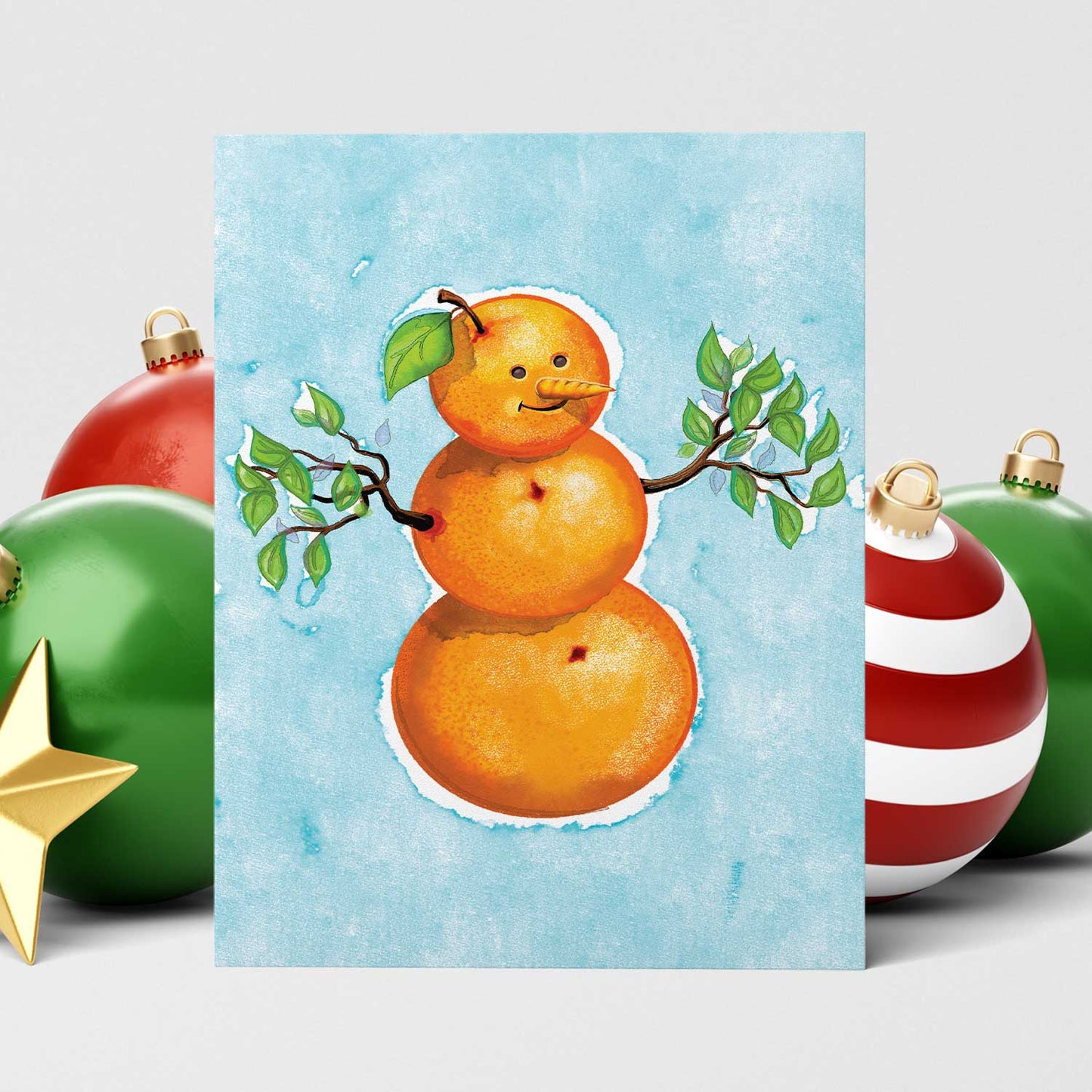 Florida Snowman Holiday Cards | 2023 Christmas Cards