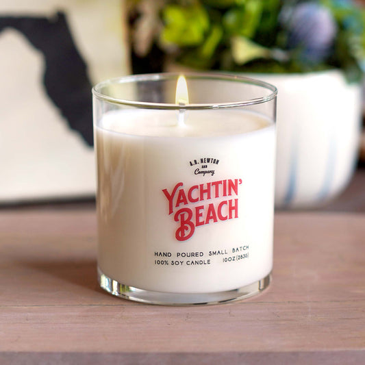 Yachtin' Beach Scented Soy Candle Hand Poured Small Batch