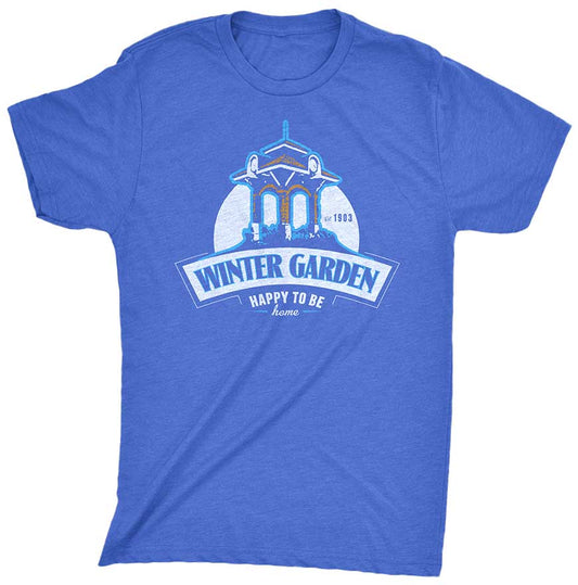 Winter Garden Clock Tower T-Shirt - Unisex - Vintage Royal - A. B. Newton and Company