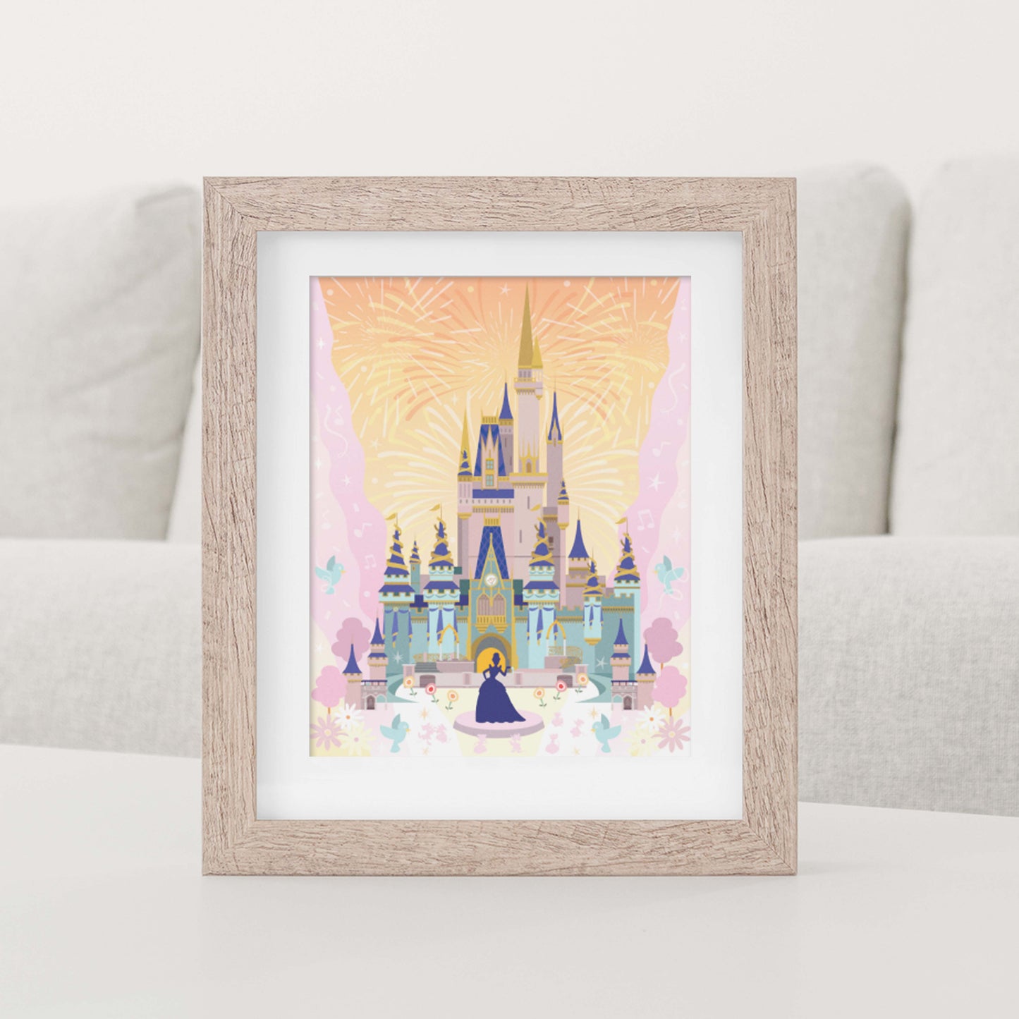 Princess Castle Celebration | Art Print | Theme Park Series