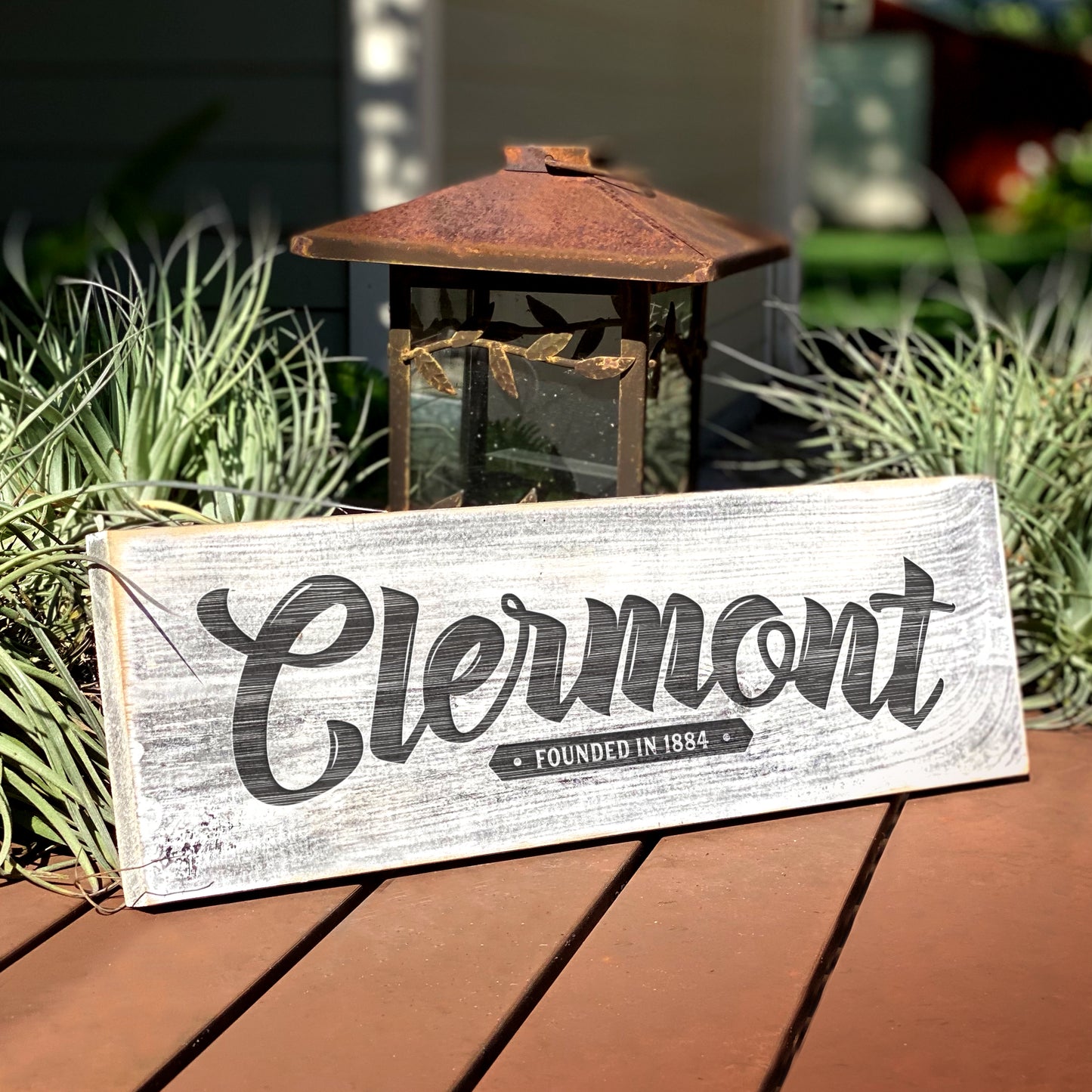 Clermont FL - Handcrafted Artisan Wood Sign