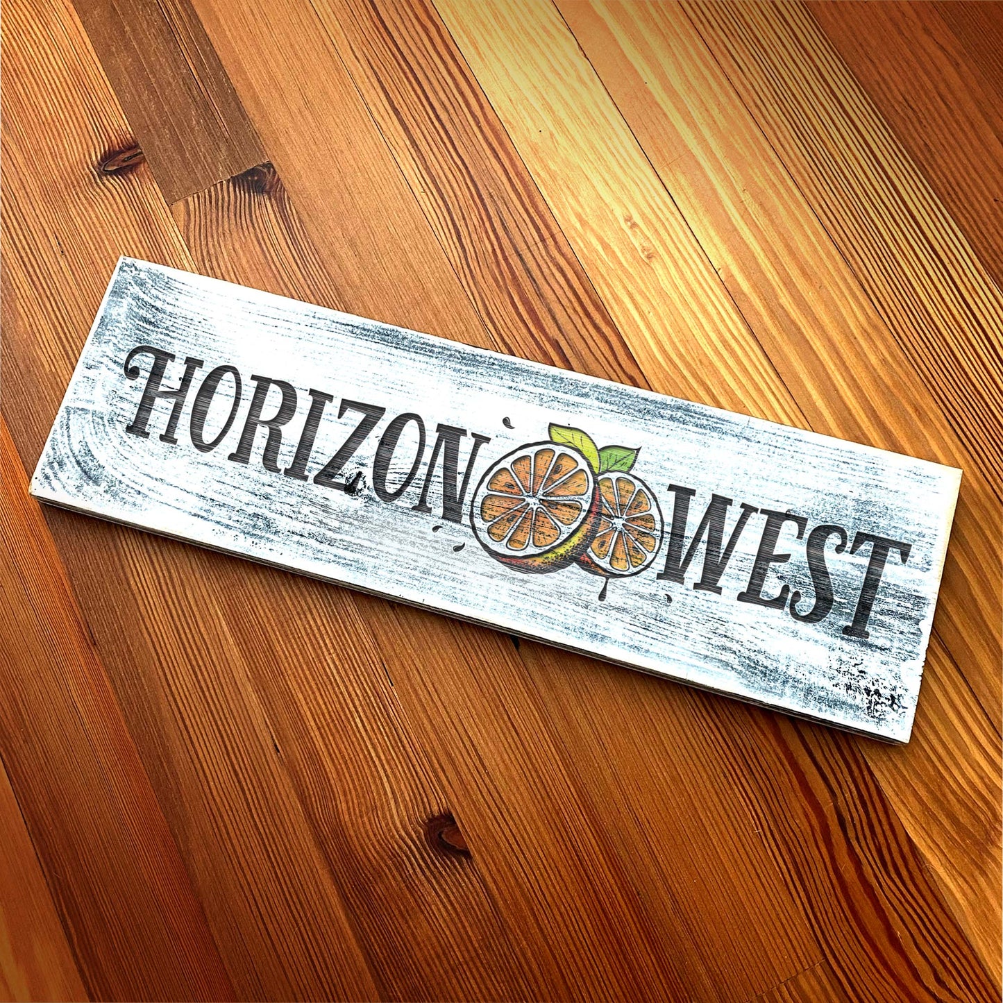 Horizon West - Handcrafted Artisan Wood Sign