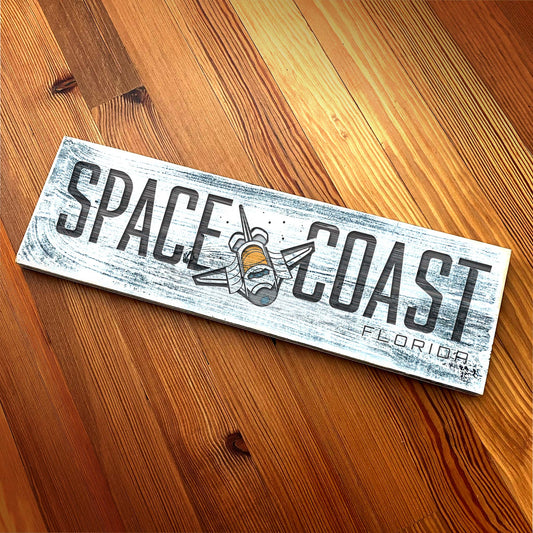 Space Coast FL - Handcrafted Artisan Wood Sign