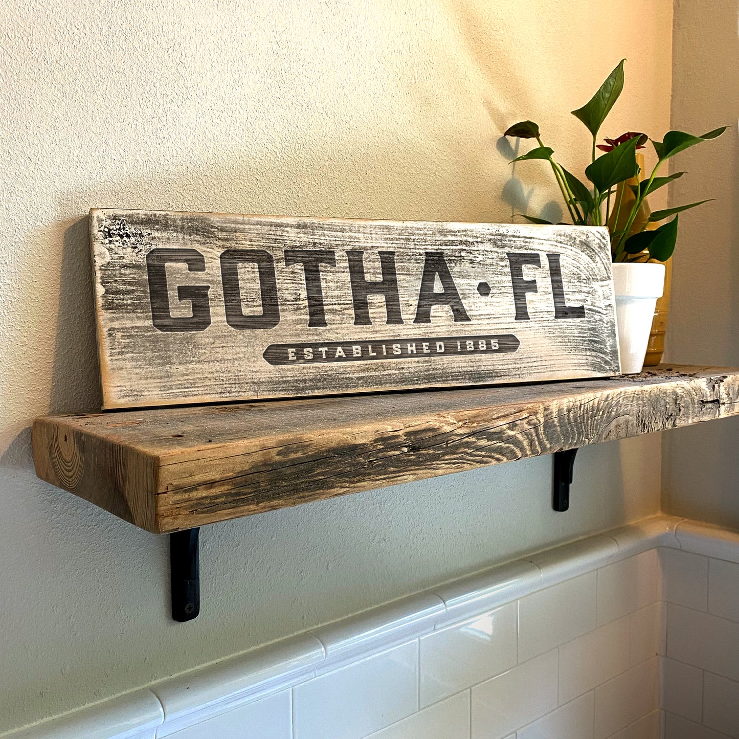 Gotha FL - Handcrafted Artisan Wood Sign