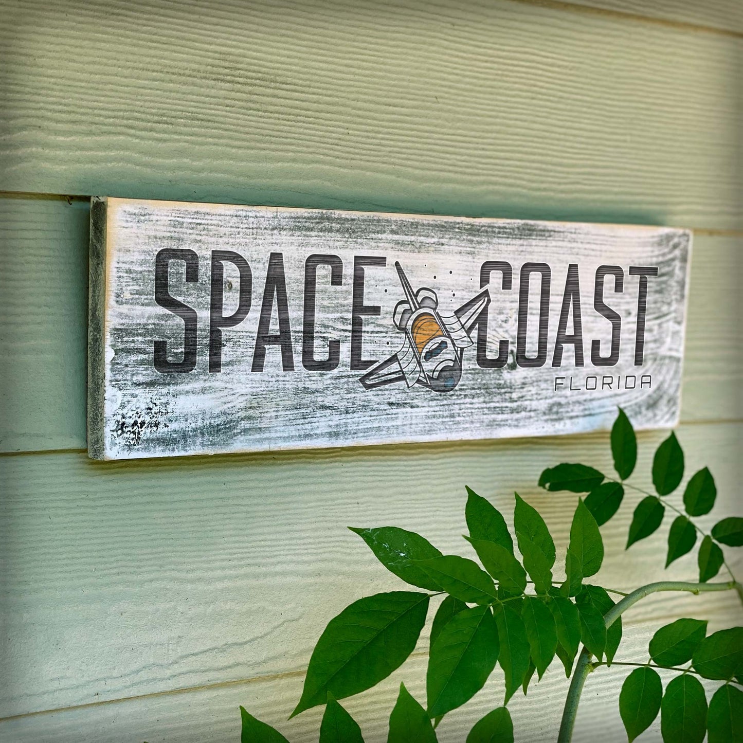 Space Coast FL - Handcrafted Artisan Wood Sign