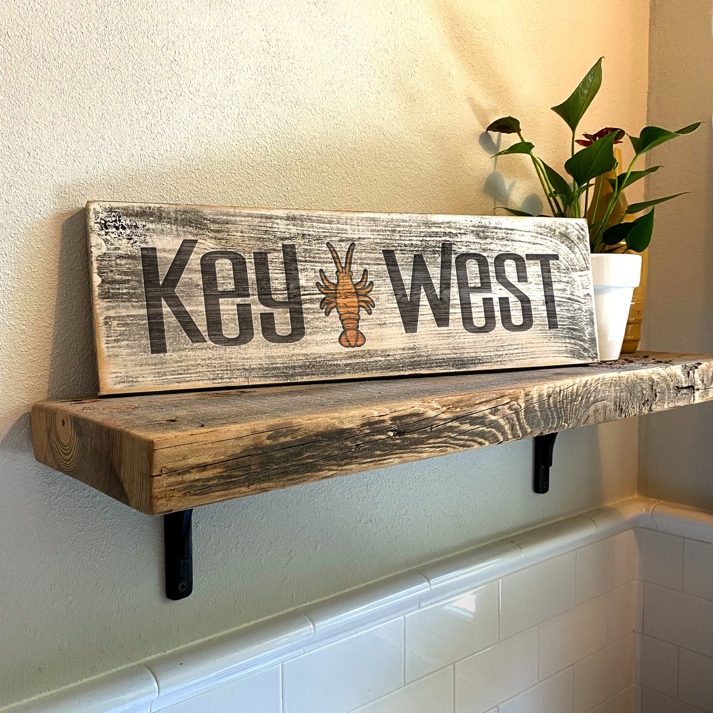 Key West FL - Handcrafted Artisan Wood Sign