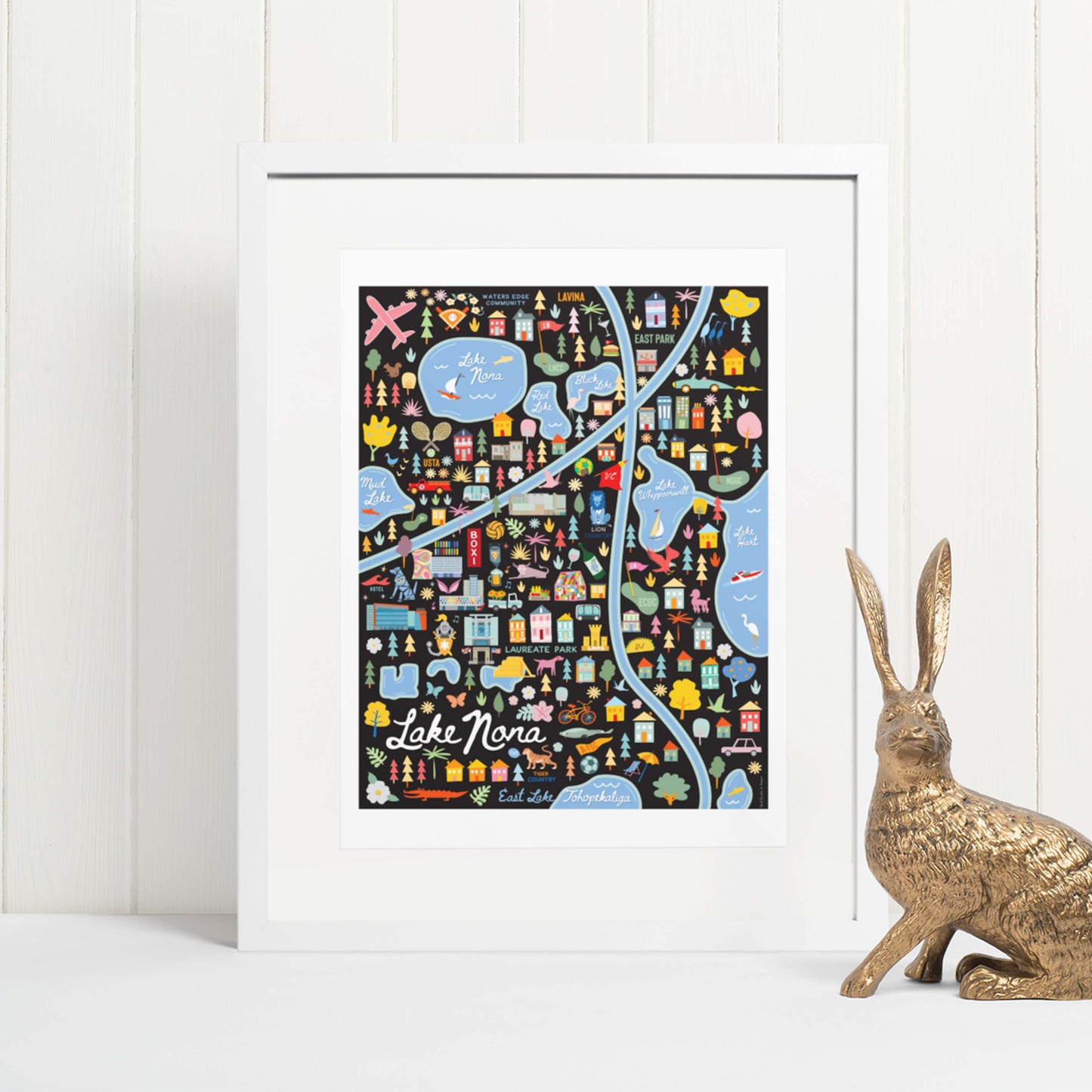 LAKE NONA, FL | City Series Map Art Print