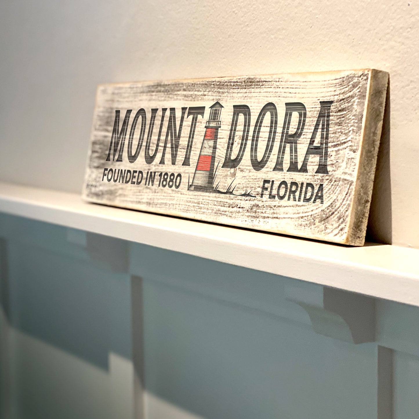 Mount Dora FL - Handcrafted Artisan Wood Sign